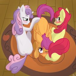 apple_bloom_(mlp) cutie_mark_crusaders friendship_is_magic my_little_pony scootaloo_(mlp) sharpy smooth_skin sweetie_belle_(mlp)