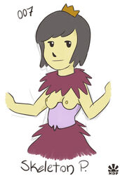 1girls adventure_time cartoon_network female nomdepenn short_hair skeleton_princess tagme