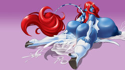 ass big_breasts breast_press cow_girl gigantic_breasts huge_ass huge_breasts huge_nipples jacques00 lactation marvel mystique on_stomach x-men