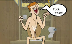 balls cum hair humanoid male_only penis scott_(tdi) text total_drama:_revenge_of_the_island total_drama_island