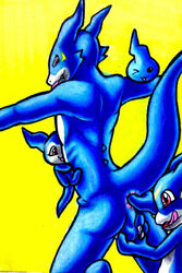 baby baby_digimon chibimon chicomon demiveemon digimon digimon_(species) flamedramon interspecies tmdduq6918 veemon