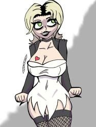 1girls big_breasts blonde_hair bride bride_of_chucky doll doll_girl dress female female_only green_eyes horror_movie killer omegart55 terror tiffany_valentine-ray wedding_dress