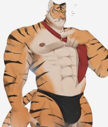 1boy 3d bulge claws epic_games fortnite fur furry gay male male_only muscular muscular_anthro muscular_male oscar_(fortnite) panties pants ryandidindoome solo solo_male tagme tail tiger tiger_humanoid