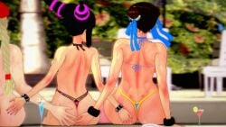 3d 3girls asian_female big_ass bikini british_female cammy_white capcom chun-li fat_ass female female_only groping groping_ass groping_from_behind human juri_han koikatsu multiple_girls muscular_female pool poolside spidey-dude street_fighter swimsuit touching_ass yuri