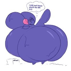 big_ass big_breasts blueberry_inflation boyo71230387 breasts bubble_butt cleavage female furry huge_ass huge_breasts inflation tagme thick_thighs wide_hips