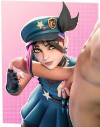 1boy 1girls 3d big_balls big_penis blue_nails blush blushing clothed clothed_female clothing completely_nude completely_nude_male eclairstones fingerless_gloves fondling_balls fortnite fortnite:_battle_royale fully_clothed fully_clothed_female glowing_eyes hat helsie_(fortnite) huge_balls huge_cock human human_male huntress_helsie_(fortnite) light-skinned_male light_skin looking_at_partner male multicolored_hair nail_polish nude nude_male penis pink_nails purple_nails touching_penis yellow_nails