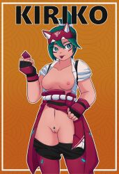 condom female green_hair kiriko_(overwatch) overwatch overwatch_2 the_pizza_guy_1012 tonguernsolo