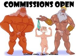 archimedes_porter daddy disney gay hercules_(disney) king_triton muscles tarzan_(1999_film) the_little_mermaid_(1989_film) yaoi zeus zeus_(hercules)