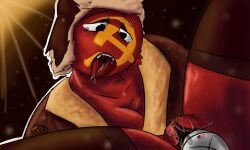 bent_over breasts cold_war countryhumans countryhumans_girl crying disembodied_penis domination fucked_silly keaganslav leather_jacket milf saliva saliva_trail shaved_pussy soviet_union_(countryhumans) straight stylized sweat tears teeth_showing thighhighs usa_(countryhumans) ushanka ussr vaginal_penetration wet_pussy