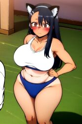 1girls ai_generated alternate_breast_size blush female hayase_nagatoro please_don't_bully_me,_nagatoro reficulsenpai solo_focus