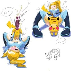 bestiality blush bodysuit crossover cum drawn female human large_penis male male/female male_pokemon/female_human metroid minus8 nintendo orgasm penis pikachu pokemon pokephilia samus_aran sex smile straight super_smash_bros. uncensored zero_suit zero_suit_samus zoophilia
