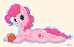 cake cynicalmoose earth_pony equine female female_only feral friendship_is_magic fur lying mammal my_little_pony nude on_side pinkie_pie_(mlp) pony solo tagme