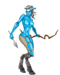 blizzard_entertainment draenei draenei_hunter female hunter_(warcraft) mnogobatko tagme warcraft world_of_warcraft