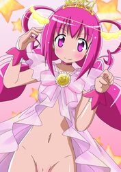 blush clothing hoshizora_miyuki naruse_mahi pretty_cure see-through see-through_clothing small_breasts smile_precure tagme