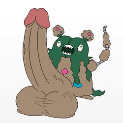 color feral garbodor luigiman male male_only nude penis pokemon solo standing tagme testicles