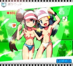 dawn_(pokemon) pokemon pokestar_studios rosa_(pokemon) tagme