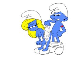 blue_skin filthybit hefty_smurf penetration sex smurfette tagme the_smurfs