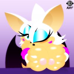 rouge the bat from sonic (series) by rat (artist)