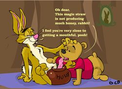 2boys disney fellatio gay male_only pooh_bear rabbit_(winnie_the_pooh) smooth_skin tagme text winnie_the_pooh_(franchise) yaoi