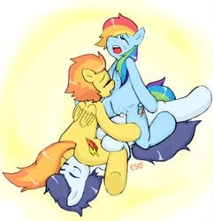 equestrianstrumpet equine female friendship_is_magic male my_little_pony pegasus rainbow_dash_(mlp) smooth_skin soarin_(mlp) spitfire_(mlp) wonderbolts_(mlp)