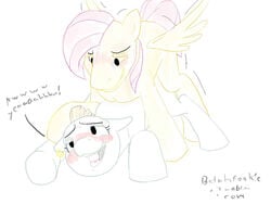 bulk_biceps_(mlp) equine female fluttershy_(mlp) friendship_is_magic male my_little_pony pegasus roid_rage rule_63 straight_hair