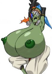 gerudo huge_breasts hyper_breasts ocarina_of_time the_legend_of_zelda twinrova zahkey