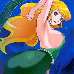 1girls big_breasts breasts female haruyama_kazunori marina_(saban) nipples saban's_adventures_of_the_little_mermaid