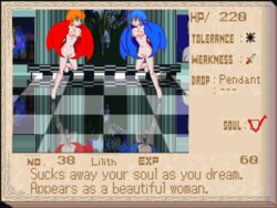 2girls animated animated_gif blue_hair castlevania lilith multiple_girls nude succubus tagme