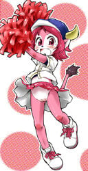 baseball blush bovine buffalo buffalo_bell kon2 mammal mascot orix_buffaloes pink_hair pussy red_eyes