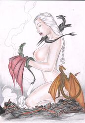 a_song_of_ice_and_fire big_breasts breasts carla_torres daenerys_targaryen game_of_thrones nipples