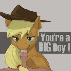 applejack_(mlp) earth_pony equine fellatio_from_feral female friendship_is_magic fur human_on_feral jobo37 kevinsano male male_human/female_feral male_on_feral my_little_pony pony straight zoophilia