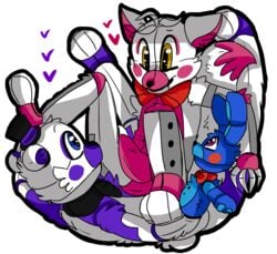 five_nights_at_freddy's funtime_foxy_(fnaf) funtime_foxy_(fnafsl) funtime_freddy_(fnafsl) puppet_bonnie_(fnafsl) tagme