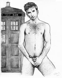 chest_hair david_tennant doctor_who hair male male_only nipples short_hair solo sonic_screwdriver tagme tardis tenth_doctor testicles the_doctor