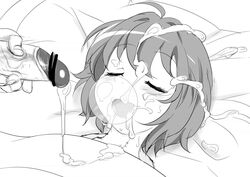 akari_akaza cum cum_on_face sleep_molestation somnophilia tagme yuruyuri