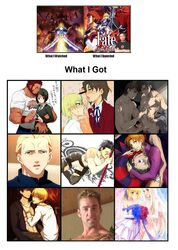 billy_herrington caster diarmuid_ua_duibhne fate/stay_night fate/zero fate_(series) femboy gay gilgamesh girly irisviel_von_einzbern iskander kayneth_archibald_el-melloi kirei_kotomine kiritsugu_emiya lancer meme oral rider ryuunosuke_uryuu saber size_difference tagme tokiomi_tohsaka waver_velvet yaoi