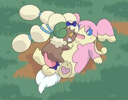 audino blush color hinoarashi interspecies male penis pokemon size_difference tagme whimsicott