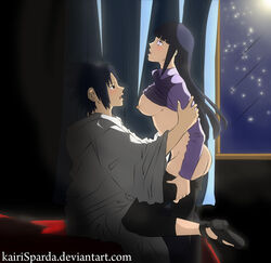 breasts crack_pairing female human hyuuga_hinata kairi_sparda male naruto naruto_shippuden sasuke_uchiha sex straight straight_hair undressing