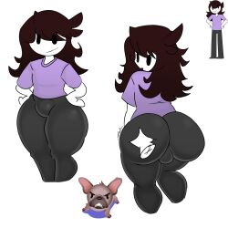 big_ass big_butt big_thighs bluemannsfw erick1778 femboy femboy_only gay genderswap genderswap_(ftm) genitals ibispaintx jaiden jaiden_animations jaidenanimations penis white_background