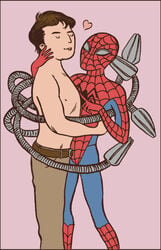 2boys doctor_octopus gay male male_only marvel multiple_males peter_parker spider-man spider-man_(series) straight_hair tagme yaoi