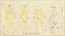 1girls abs altmer areolae ass athletic athletic_female breasts earrings elf elf_ears elf_female nipples nude nude_female pubic_hair pussy scar skyrim tagme the_elder_scrolls white_hair yazul yellow_eyes yellow_skin