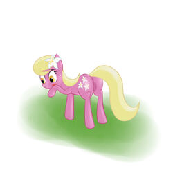 anus blonde_hair blush female friendship_is_magic hooves lily_valley_(mlp) my_little_pony pussy solo tail w300