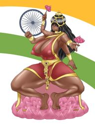 brown dark_skin female flag goddess kings3552