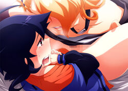 censored danball_senki danball_senki_w hiro_oozora kirito_kazama pointy_chin tagme