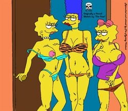 female female_only human implied_incest lisa_simpson maggie_simpson marge_simpson masturbation multiple_females multiple_girls the_fear the_simpsons yellow_body yuri