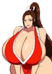 1girls alternate_breast_size asian asian_female big_breasts breasts fatal_fury female female_only garou:_mark_of_the_wolves gigantic_breasts huge_breasts japanese_female king_of_fighters large_breasts mai_shiranui momiji_(artist) solo solo_female twitter_link