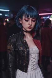 ai_generated arcane arcane_jinx club corset emo gothic jinx_(league_of_legends) patreon realistic redhoney.ai sfw_version tagme video video_games