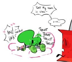 battle_for_dream_island gaty_(bfdi) pin_(bfdi) sex tagme the_power_of_two two_(tpot) walked_in_on