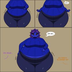 bbw big_ass big_breasts blueberry_inflation breasts bubble_butt female huge_ass huge_breasts inflation lj_caffie overweight tagme thick_thighs wide_hips