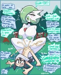 1futa 1girls akari_(pokemon) alpha_pokémon anal anal_sex black_hair blightstar blush clenched_teeth cum cum_in_ass cum_inside cum_leaking_out_of_anus cumming curvy defeated_heroine dialogue english_text female female_penetrated femsub forest futa_gardevoir futa_on_female futa_pokemon/female_human futadom futanari gardevoir generation_3_pokemon green_hair green_lips green_nipples half-closed_eyes hat_only human_penetrated humanoid humanoid_on_human humanoid_penetrating jack-o_pose large_balls large_breasts large_penis larger_futanari long_hair nipples outdoor_sex outdoors pale_skin plump_lips pokemon pokemon_(species) pokemon_legends:_arceus pokemon_on_female pokephilia rape sagging_breasts short_hair smaller_female speech_bubble squatting tears unwanted_creampie unwanted_cumshot veiny_penis white_body