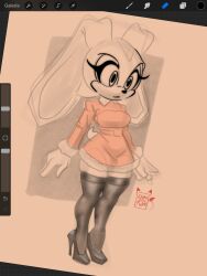 cream the rabbit from sega by dimidotfurr